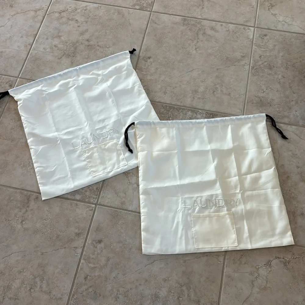 Luxury hotel laundry bag drawstring